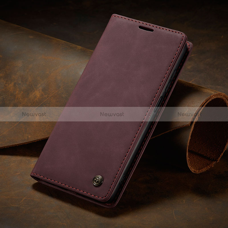 Leather Case Stands Flip Cover Holder C02S for Xiaomi Redmi Note 9 Pro