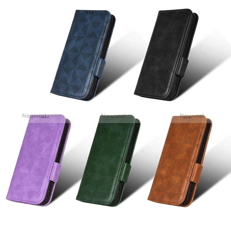 Leather Case Stands Flip Cover Holder C02X for Huawei Honor 70 Lite 5G