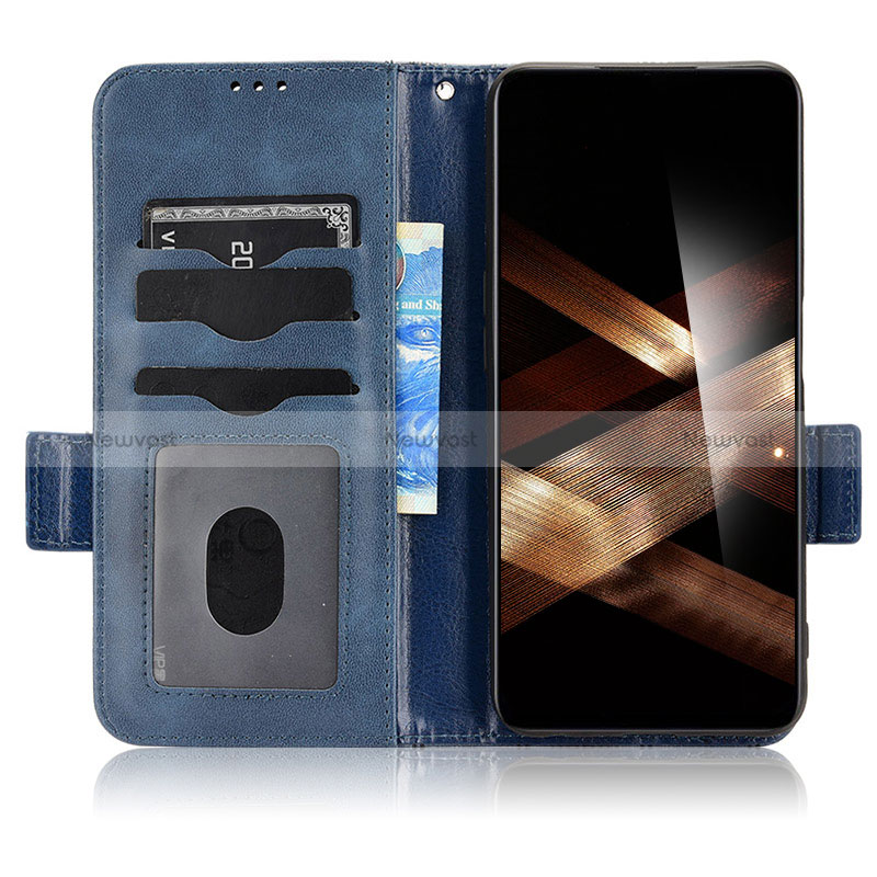 Leather Case Stands Flip Cover Holder C02X for Huawei Honor X5 Plus