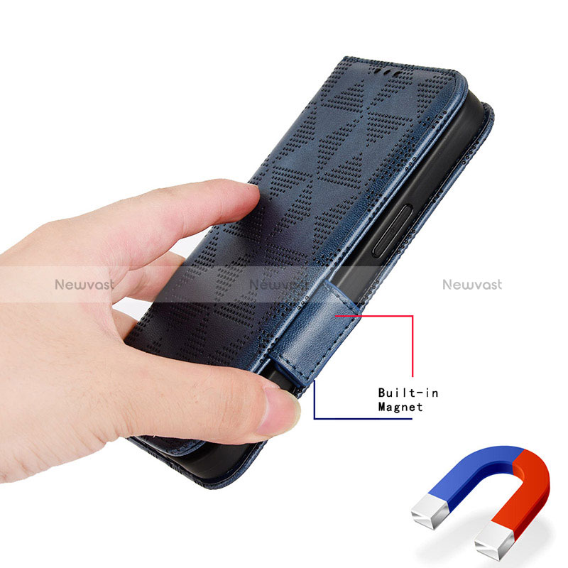 Leather Case Stands Flip Cover Holder C02X for Huawei Honor X6 5G