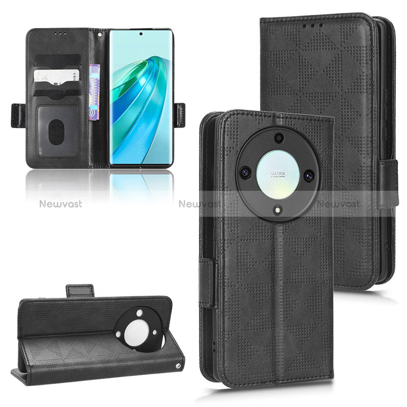 Leather Case Stands Flip Cover Holder C02X for Huawei Honor X9a 5G