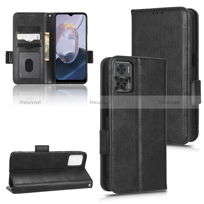 Leather Case Stands Flip Cover Holder C02X for Motorola Moto E22