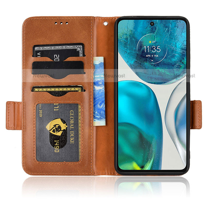 Leather Case Stands Flip Cover Holder C02X for Motorola Moto Edge (2022) 5G