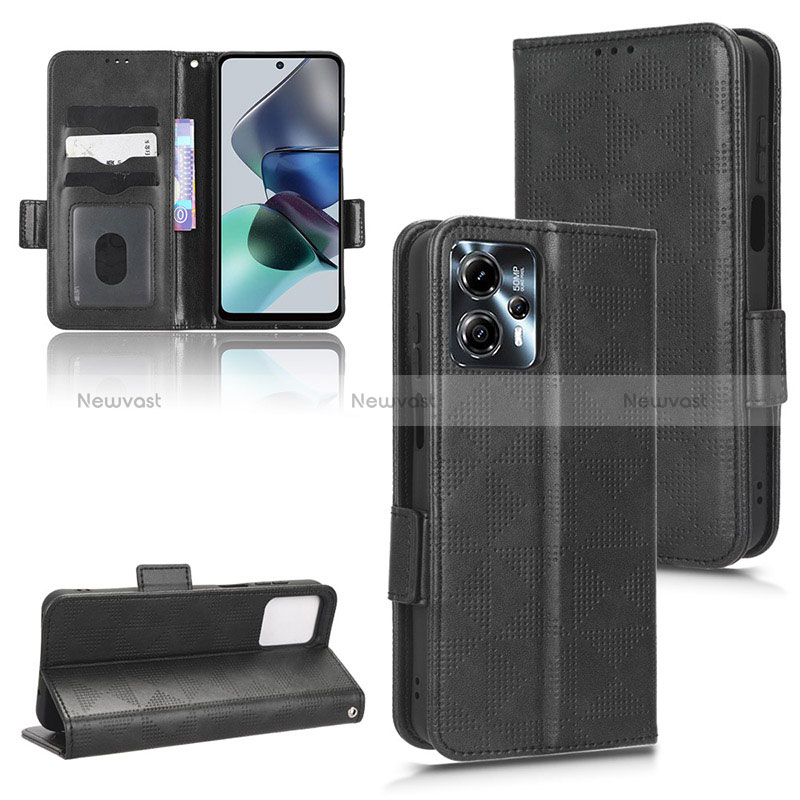 Leather Case Stands Flip Cover Holder C02X for Motorola Moto G23