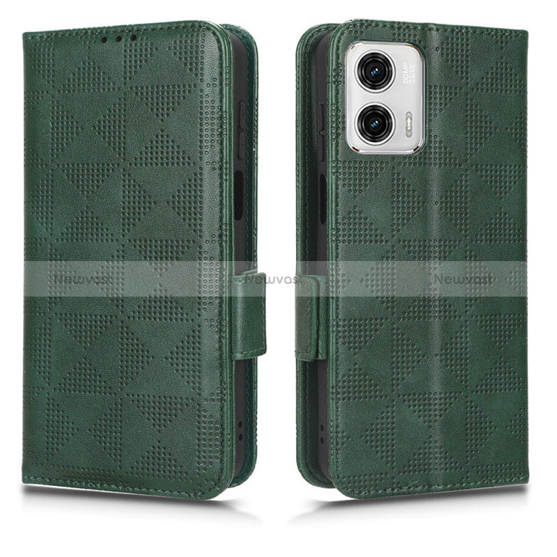 Leather Case Stands Flip Cover Holder C02X for Motorola Moto G53j 5G