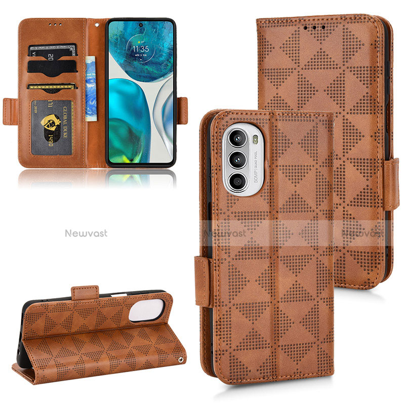 Leather Case Stands Flip Cover Holder C02X for Motorola Moto G71s 5G