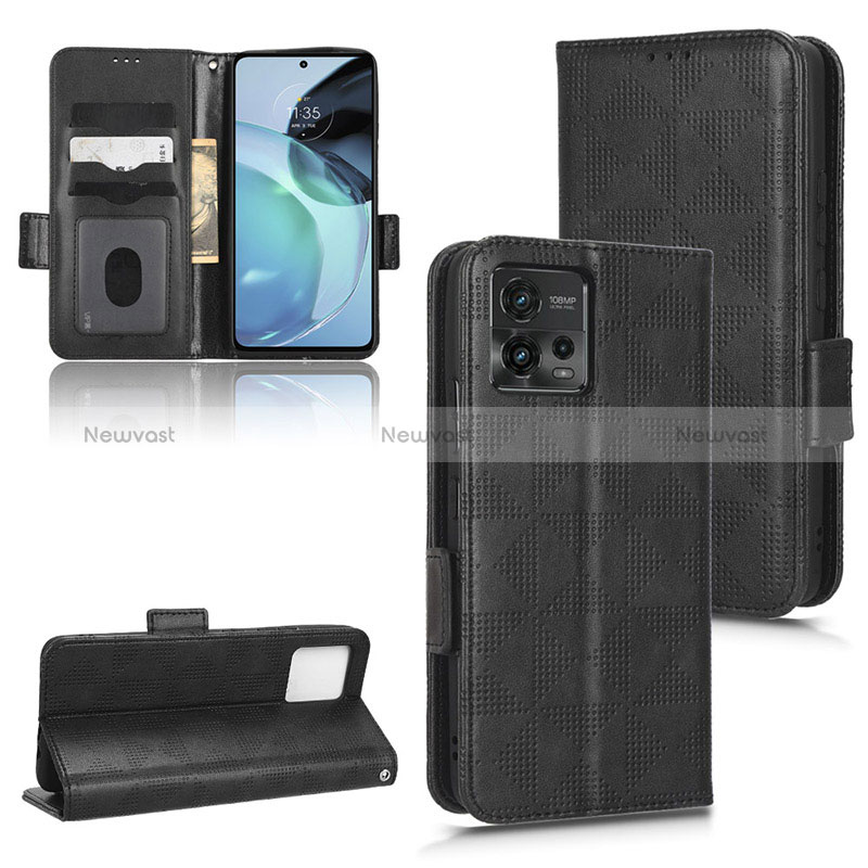 Leather Case Stands Flip Cover Holder C02X for Motorola Moto G72