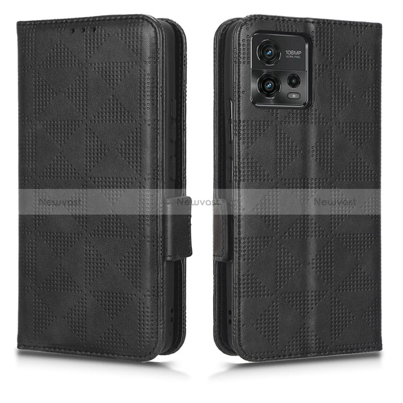 Leather Case Stands Flip Cover Holder C02X for Motorola Moto G72