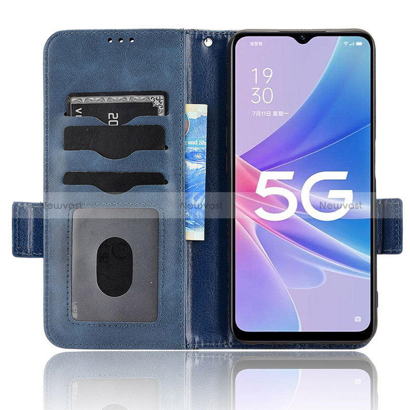 Leather Case Stands Flip Cover Holder C02X for Oppo A97 5G