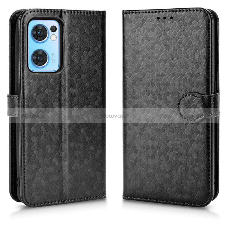 Leather Case Stands Flip Cover Holder C02X for Oppo Find X5 Lite 5G