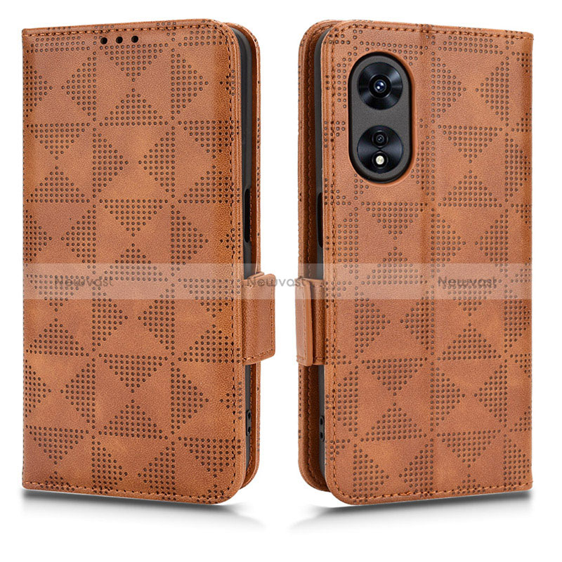 Leather Case Stands Flip Cover Holder C02X for Oppo Reno8 T 5G