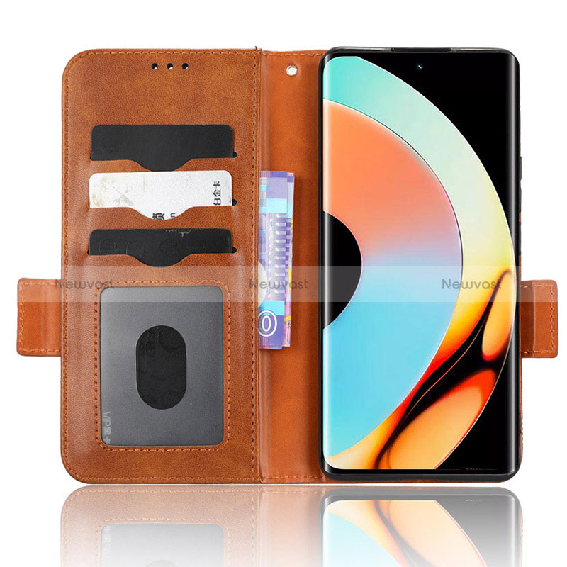 Leather Case Stands Flip Cover Holder C02X for Realme 10 Pro+ Plus 5G