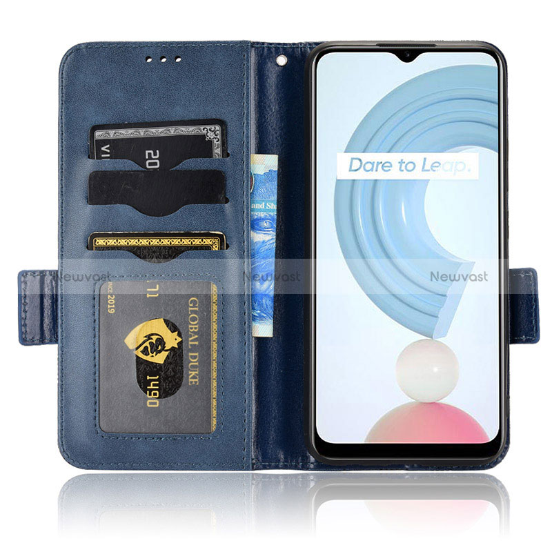 Leather Case Stands Flip Cover Holder C02X for Realme C21Y