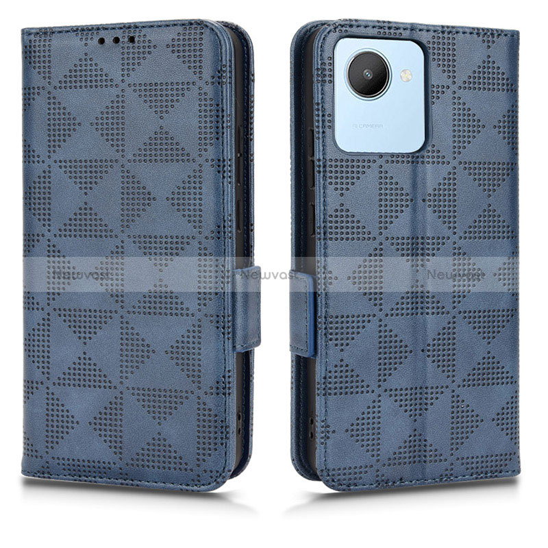 Leather Case Stands Flip Cover Holder C02X for Realme C30