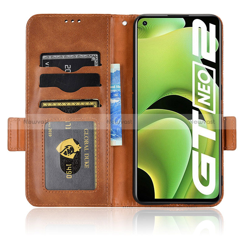 Leather Case Stands Flip Cover Holder C02X for Realme GT2 5G