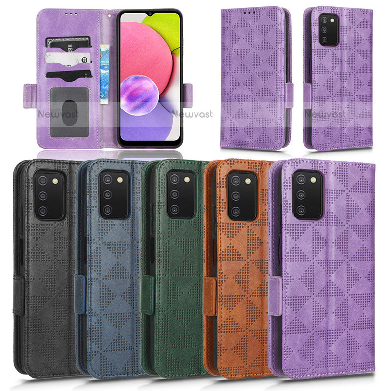 Leather Case Stands Flip Cover Holder C02X for Samsung Galaxy A02s