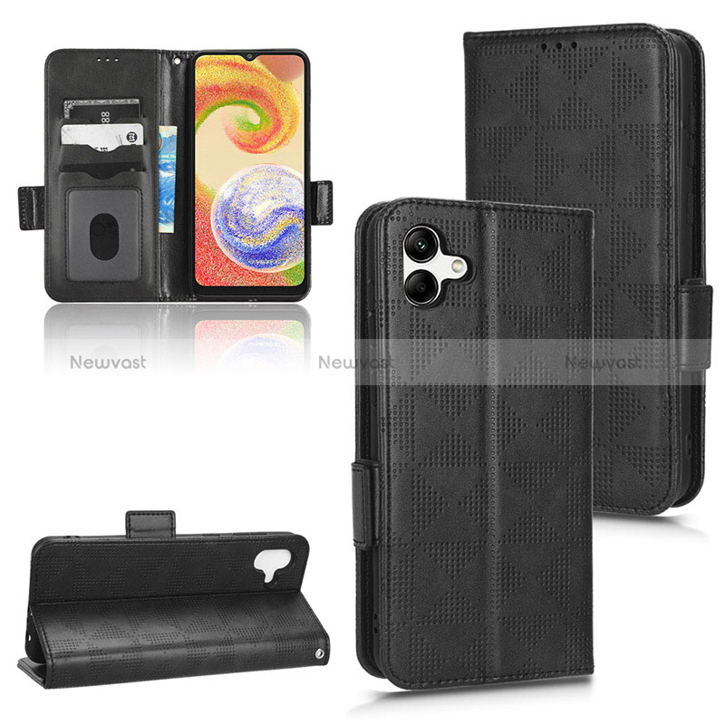 Leather Case Stands Flip Cover Holder C02X for Samsung Galaxy A04 4G