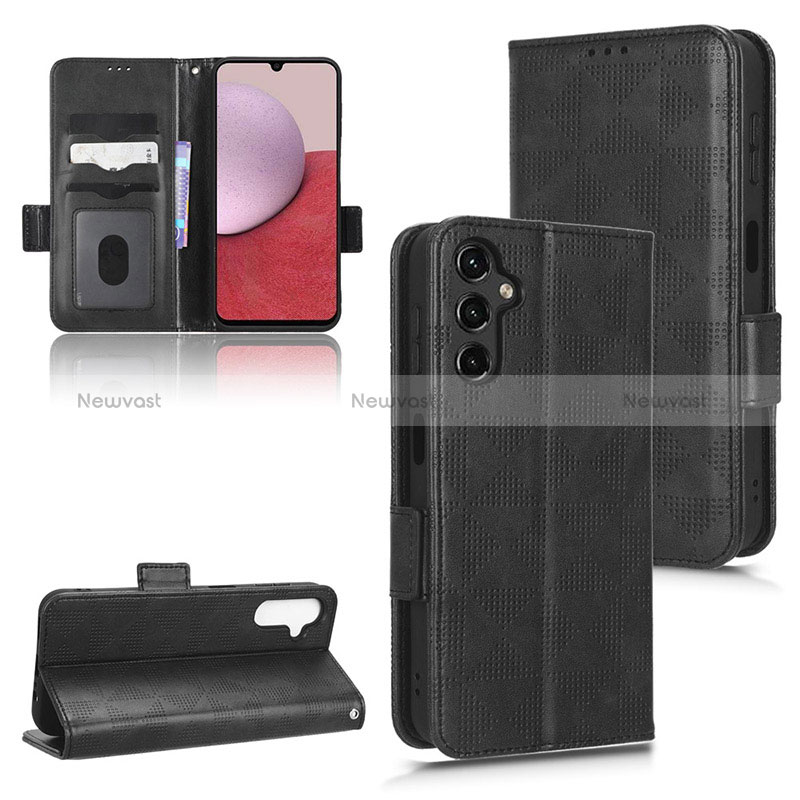 Leather Case Stands Flip Cover Holder C02X for Samsung Galaxy A14 4G