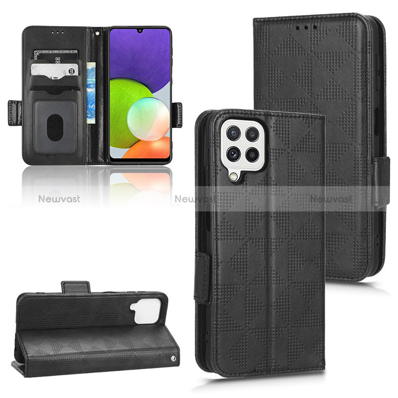 Leather Case Stands Flip Cover Holder C02X for Samsung Galaxy M12