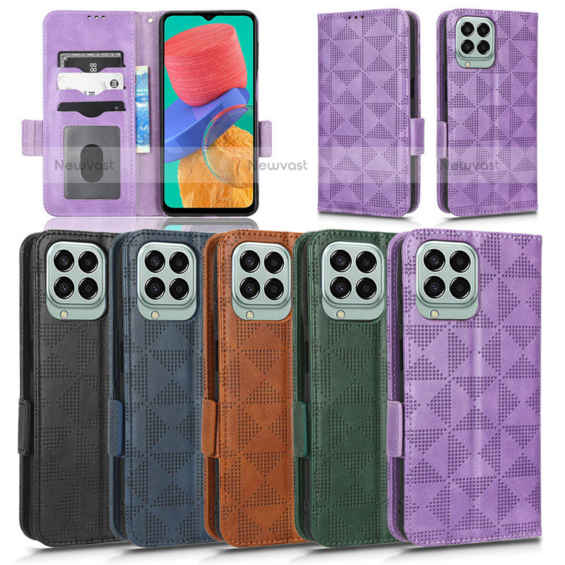 Leather Case Stands Flip Cover Holder C02X for Samsung Galaxy M33 5G