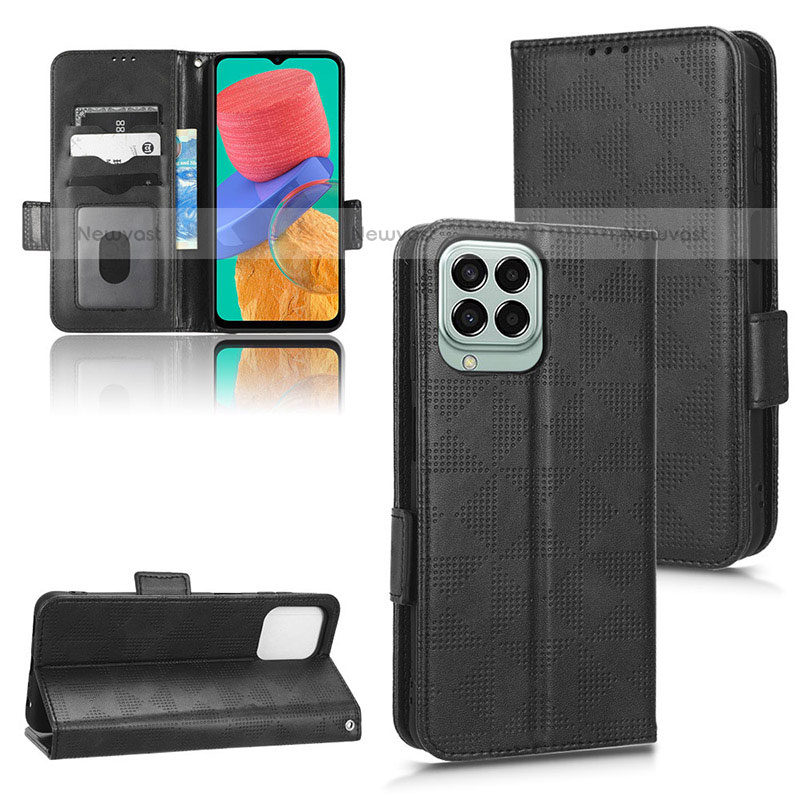 Leather Case Stands Flip Cover Holder C02X for Samsung Galaxy M33 5G