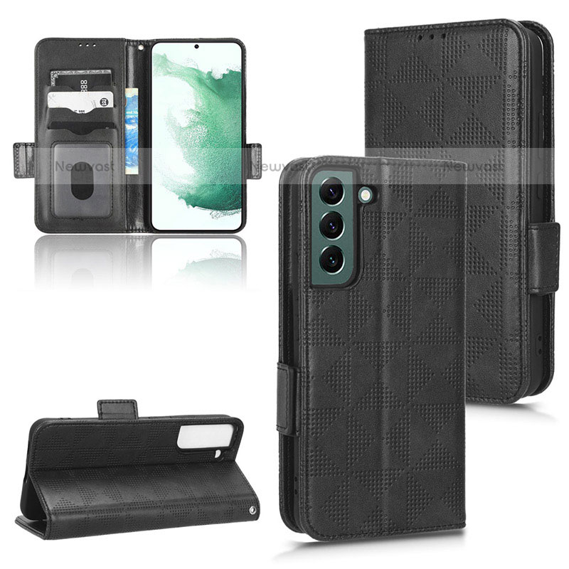 Leather Case Stands Flip Cover Holder C02X for Samsung Galaxy S23 Plus 5G