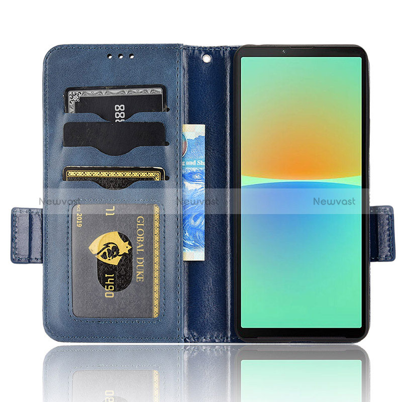 Leather Case Stands Flip Cover Holder C02X for Sony Xperia 10 IV