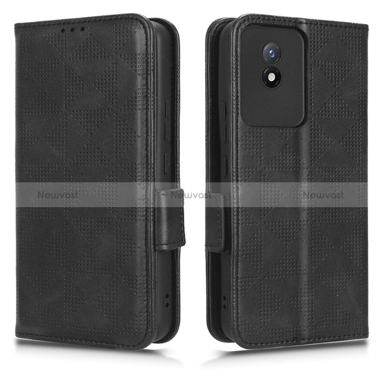 Leather Case Stands Flip Cover Holder C02X for Vivo Y02