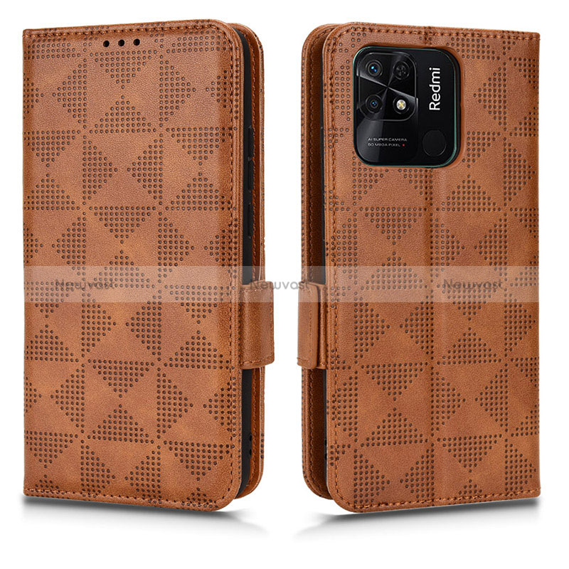 Leather Case Stands Flip Cover Holder C02X for Xiaomi Redmi 10 Power