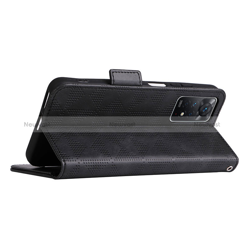 Leather Case Stands Flip Cover Holder C02X for Xiaomi Redmi Note 11 Pro 4G