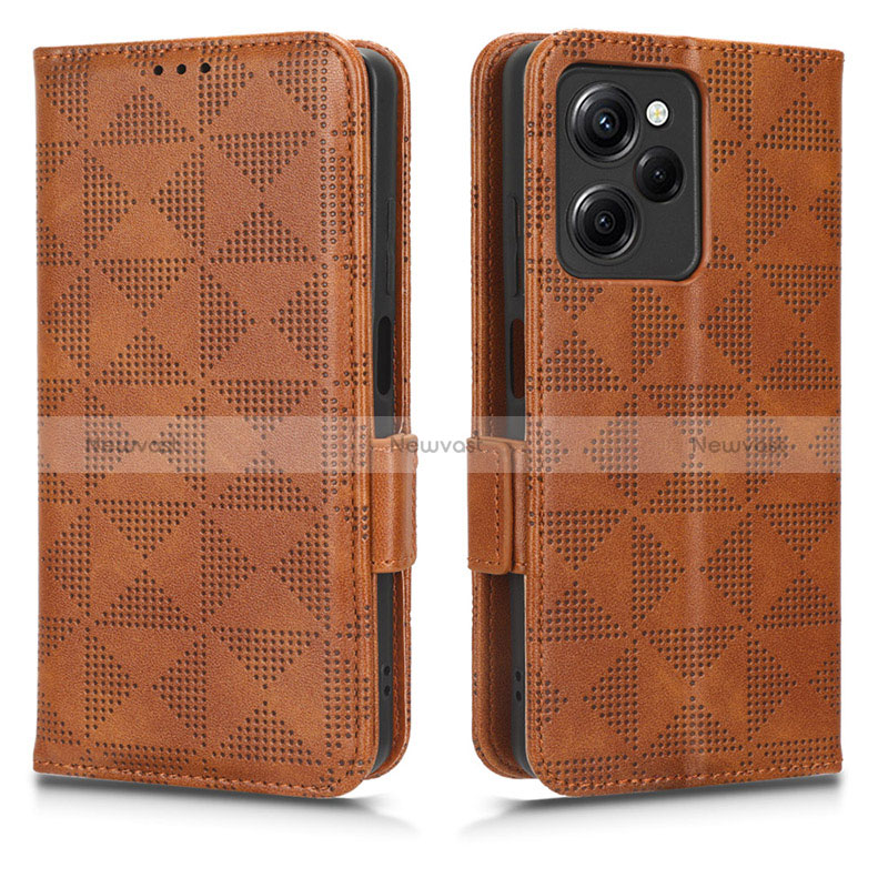 Leather Case Stands Flip Cover Holder C02X for Xiaomi Redmi Note 12 Pro Speed 5G