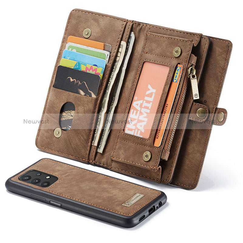 Leather Case Stands Flip Cover Holder C03S for Samsung Galaxy A32 4G