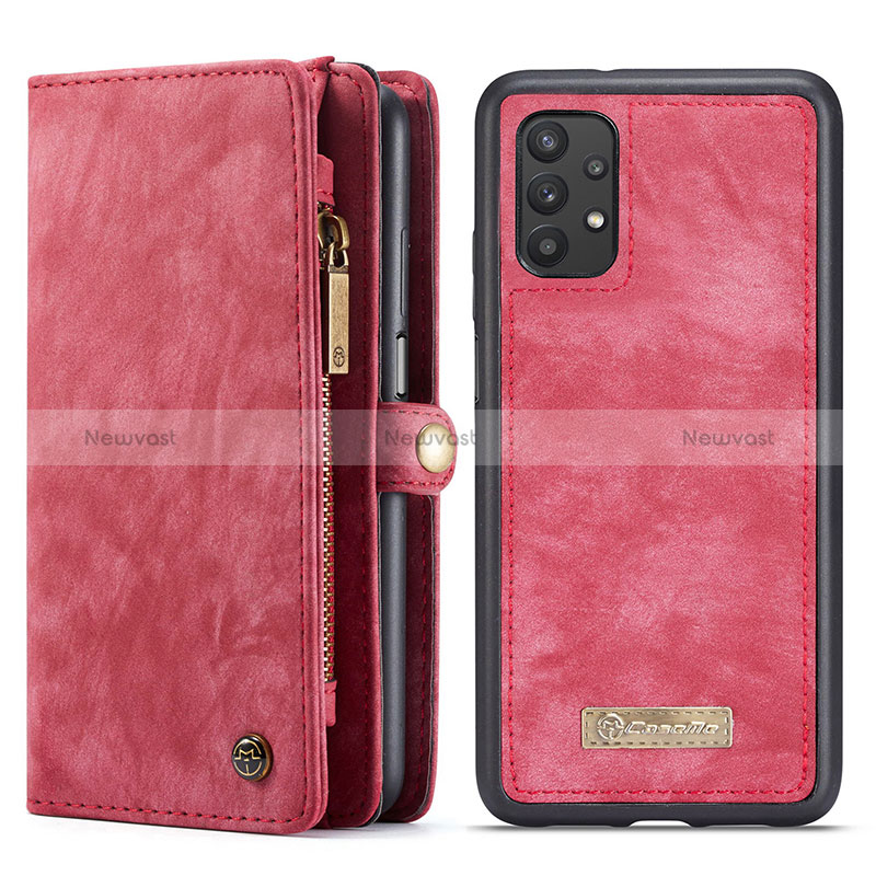 Leather Case Stands Flip Cover Holder C03S for Samsung Galaxy A32 5G