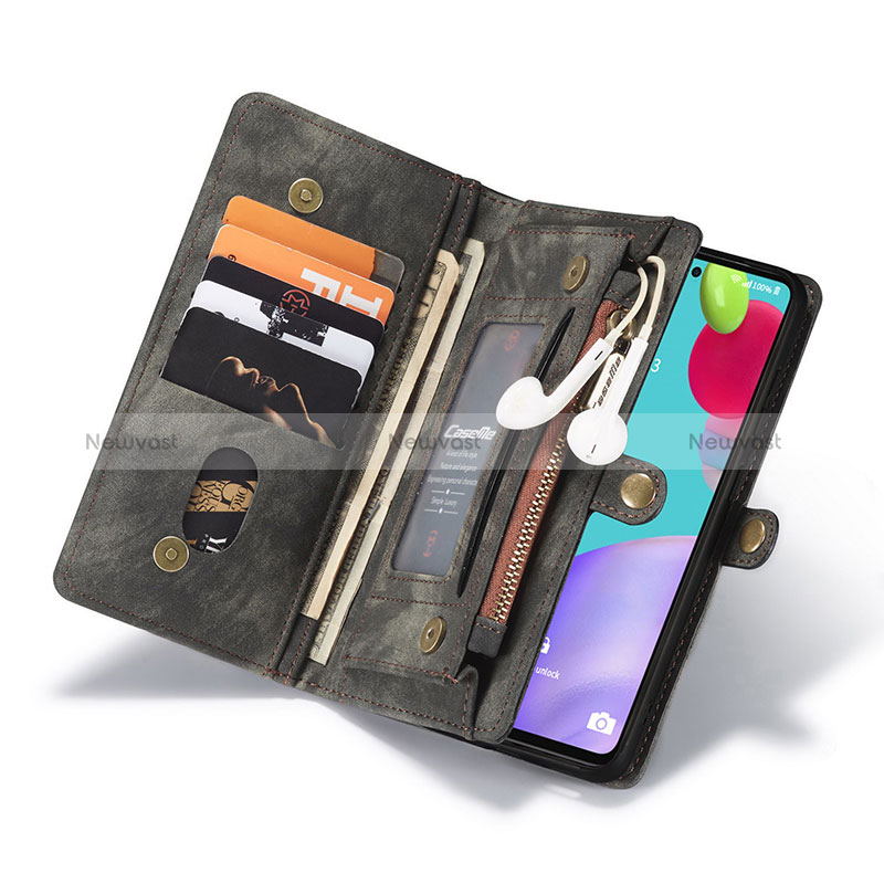 Leather Case Stands Flip Cover Holder C03S for Samsung Galaxy A52 4G