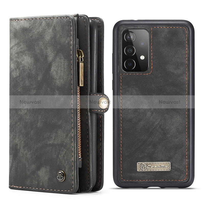 Leather Case Stands Flip Cover Holder C03S for Samsung Galaxy A52 4G