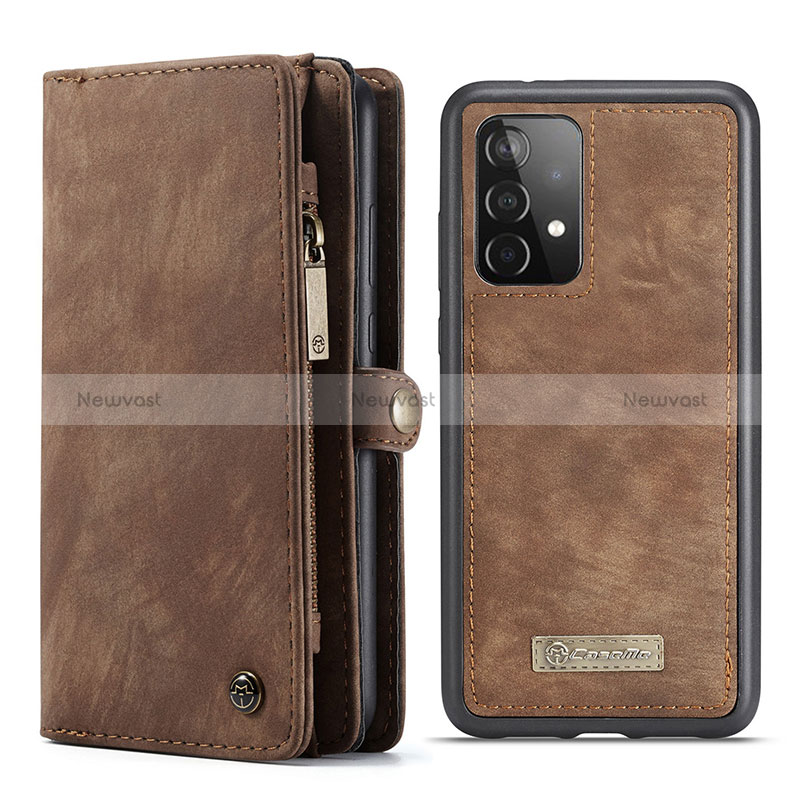 Leather Case Stands Flip Cover Holder C03S for Samsung Galaxy A52 5G