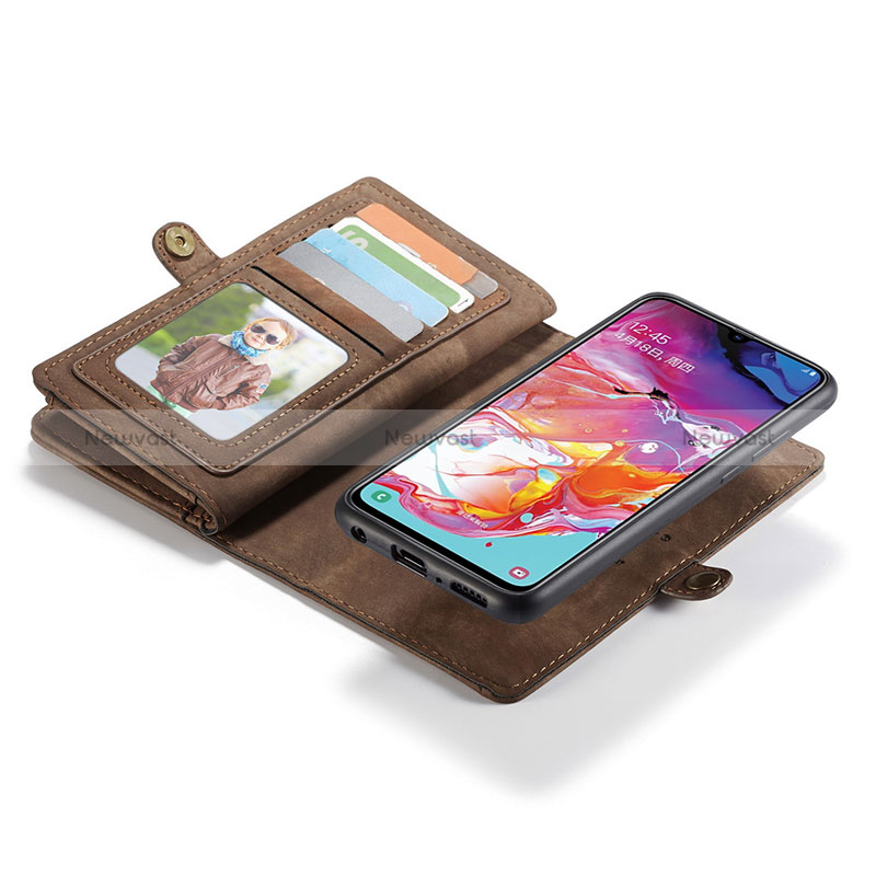 Leather Case Stands Flip Cover Holder C03S for Samsung Galaxy A70S