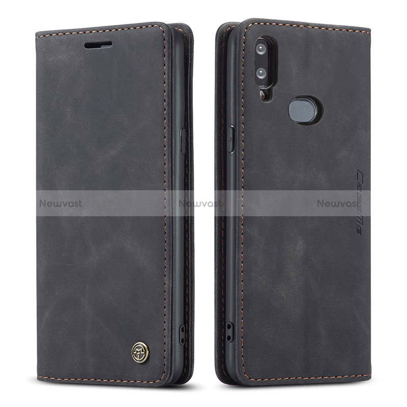 Leather Case Stands Flip Cover Holder C03S for Samsung Galaxy M01s