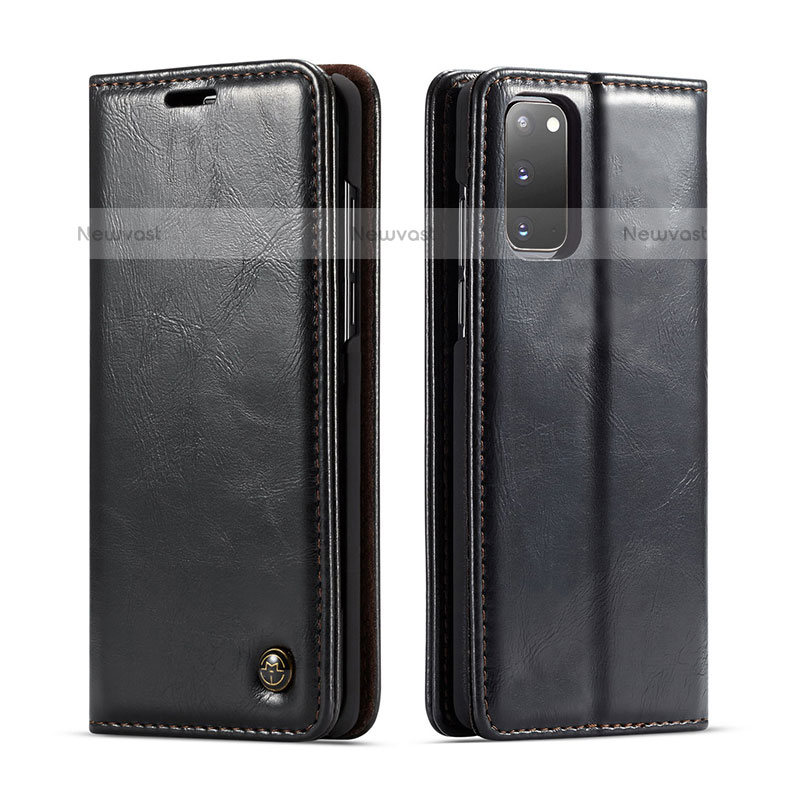 Leather Case Stands Flip Cover Holder C03S for Samsung Galaxy S20