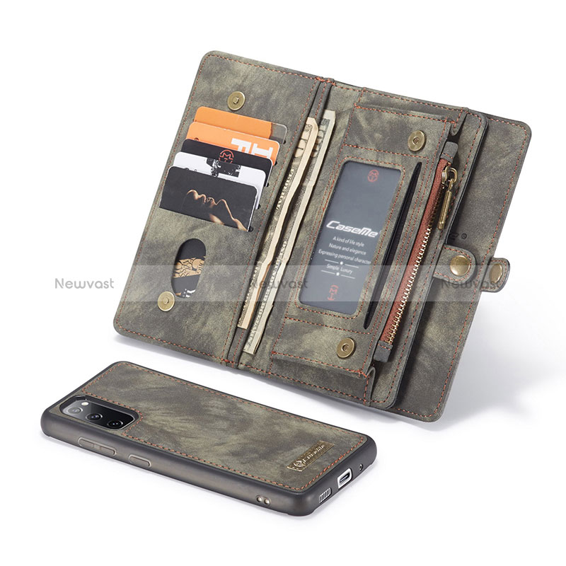 Leather Case Stands Flip Cover Holder C03S for Samsung Galaxy S20 FE 4G