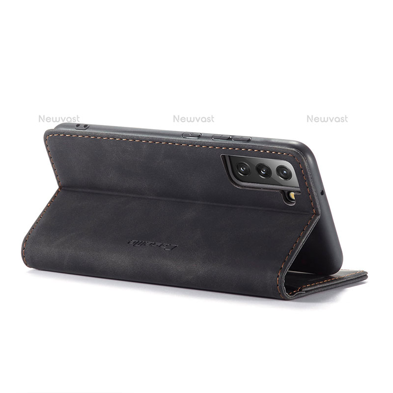 Leather Case Stands Flip Cover Holder C03S for Samsung Galaxy S22 5G