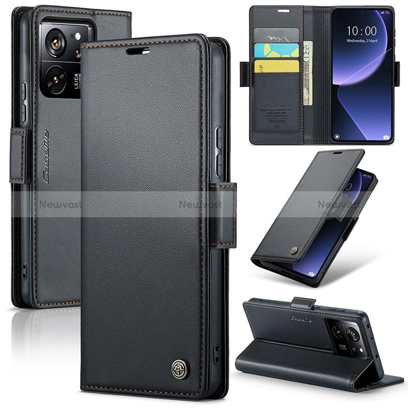 Leather Case Stands Flip Cover Holder C03S for Xiaomi Mi 13T 5G