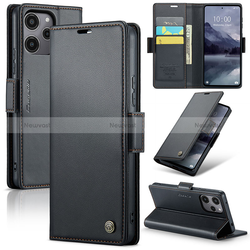 Leather Case Stands Flip Cover Holder C03S for Xiaomi Poco M6 Pro 5G