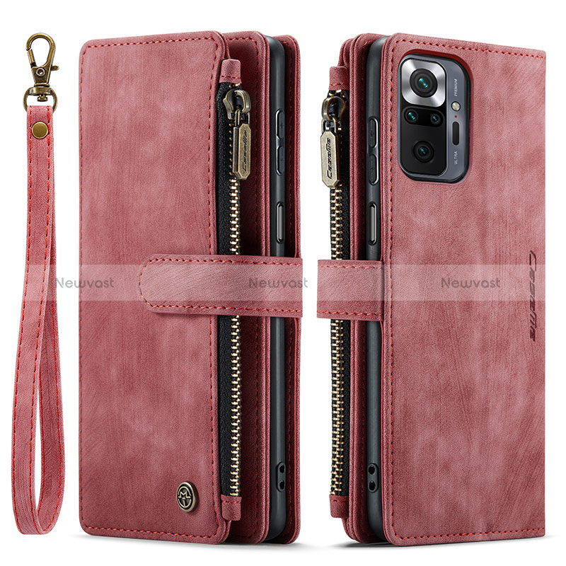 Leather Case Stands Flip Cover Holder C03S for Xiaomi Redmi Note 10 Pro 4G