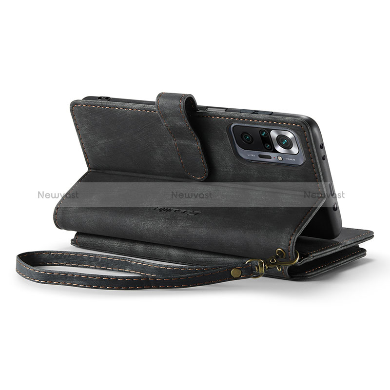 Leather Case Stands Flip Cover Holder C03S for Xiaomi Redmi Note 10 Pro Max