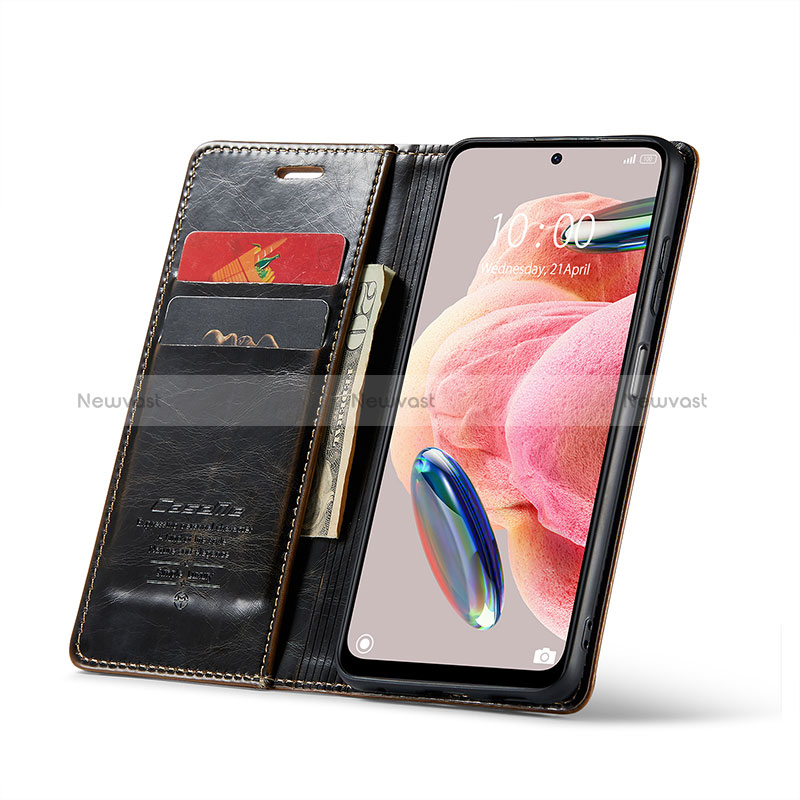 Leather Case Stands Flip Cover Holder C03S for Xiaomi Redmi Note 12 4G