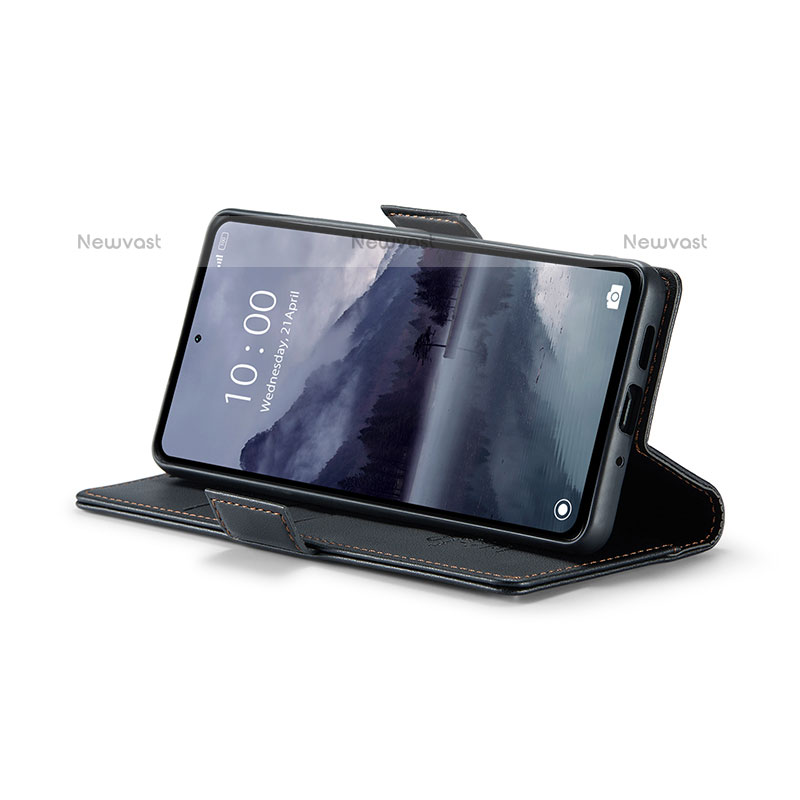 Leather Case Stands Flip Cover Holder C03S for Xiaomi Redmi Note 12R 5G