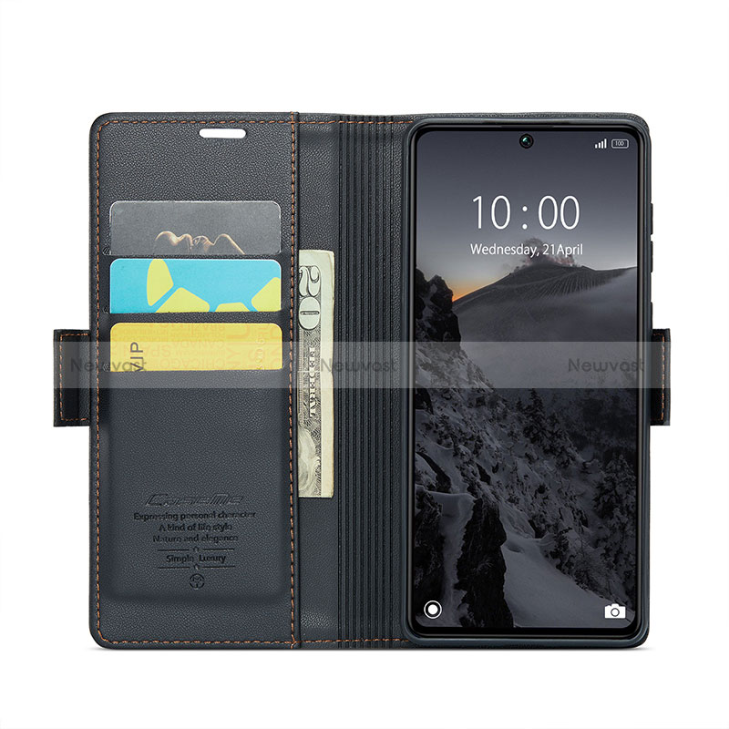 Leather Case Stands Flip Cover Holder C03S for Xiaomi Redmi Note 13 Pro 5G