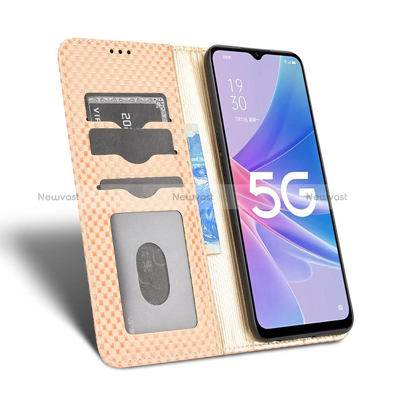 Leather Case Stands Flip Cover Holder C03X for Oppo A1x 5G