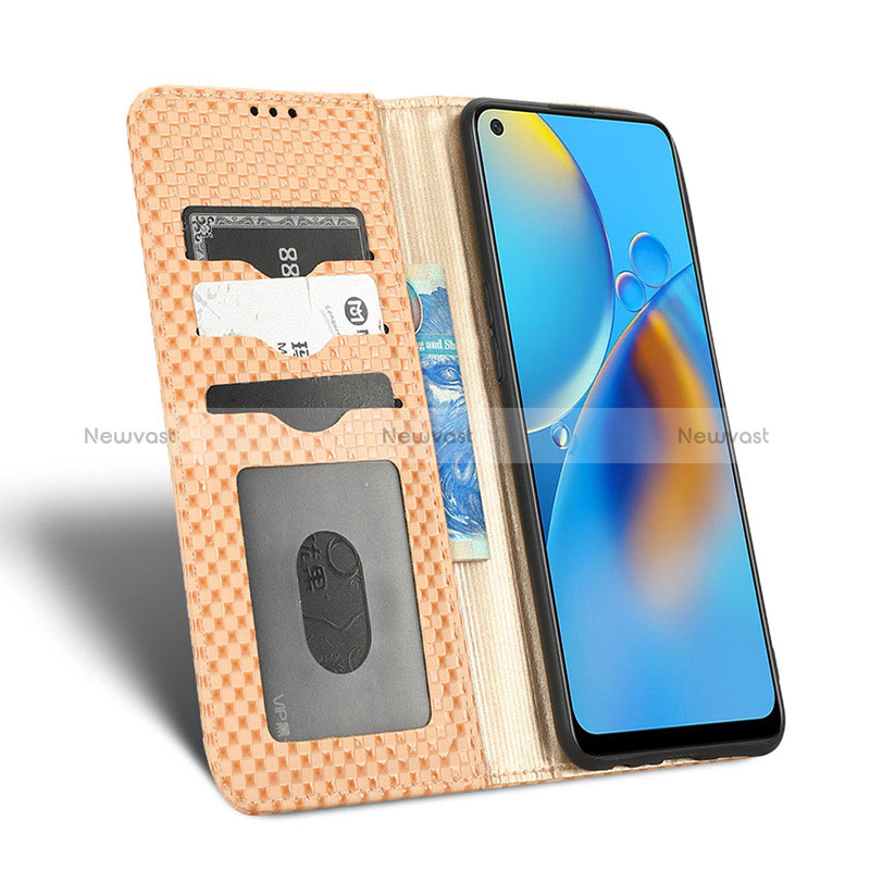 Leather Case Stands Flip Cover Holder C03X for Oppo A95 4G